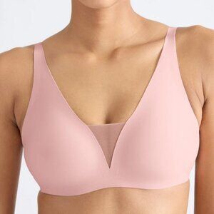 Knix Revolution Shadow Mesh T-Shirt Bra in Rose Water Pastel Pink, L+